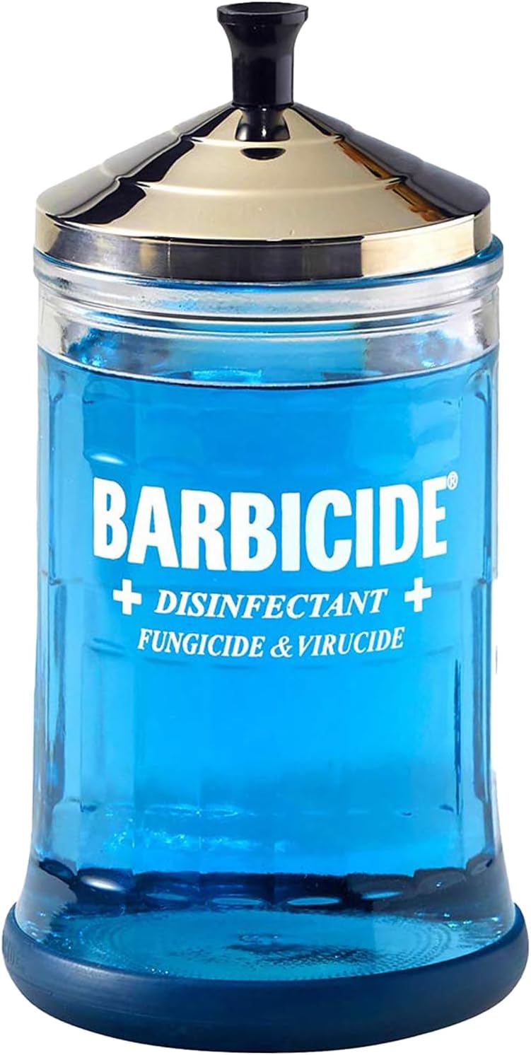 Barbicide Disinfectant Jar, Midsize, Original Version, 21 oz - Image 1